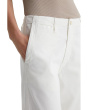 Allegra High-Rise Wide Leg Pants in Powder