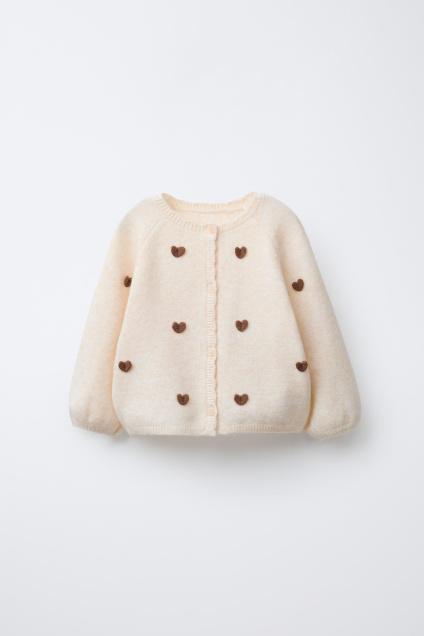 Zara КАРДИГАН С СЕРДЕЧКАМИ 501989522-715-6