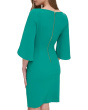 Open Sleeve Ruched Sheath