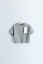 Zara Футболка С НАДПИСЬЮ TIMELESS, окрашенная В серый цвет