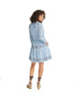 Maddy Popover Dress - Azure Stripes