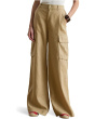 Linen Wide-Leg Cargo Pants