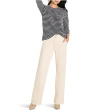 Petite Texture Stripe Button Shoulder Top