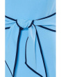 Tipped Crepe Tie Dress