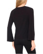Pearl Bow Applique Long Sleeve Knit Top