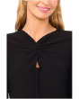 Twist Keyhole 3/4 Sleeve Knit Top
