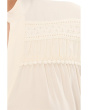 Adrie - Long Sleeve Top With Trim And Shirring