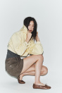 Zara КОЖАНАЯ БАЛЕРИНА С БАНТОМ 520361916-700-35