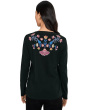 Mixed Media Henley T-shirt - Elizabeth