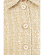 Long Sleeve Button-Down Tweed Jacket