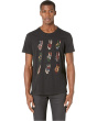 John Varvatos Мужская ФУТБОЛКА MULTI PEACE HAND