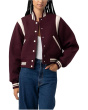 Woven Varsity Bomber Jacket