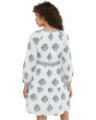 Mosaic Shores Long Sleeve Short Dress
