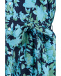 Floral Sleeveless Collared Button-Down Dress