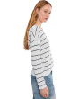 Long Sleeve Striped Hoodie Sweater