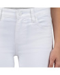 Petite Amy Crop Straight Leg Roll-Up Fray in Optic White