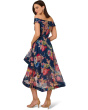 Floral Organza High Low Dress