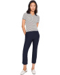 Petite Washable Stretch Crepe Ankle Kick Pant