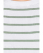 Rib Stripe High Neck Tank