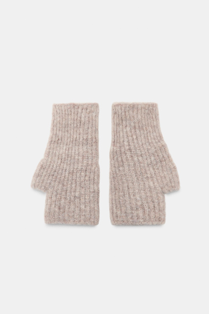 Zara ВЯЗАНЫЕ ПЕРЧАТКИ С КОРОТКИМИ РУКАВИЦАМИ 512262289-711-3