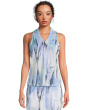 Matrix Print Sleeveless Top