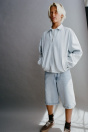 Zara СИНИЕ МЕШКОВАТЫЕ ДЖИНСОВЫЕ ШОРТЫ-БЕРМУДЫ