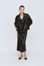 Zara КОЖАНАЯ КУРТКА ZW COLLECTION LIMITED EDITION 506289222-800-1