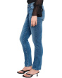 Mari Mid-Rise Slim Straight Jeans in Charmed