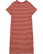 Plus Size Striped Cotton-Blend Ribbed Tee Dress