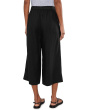 Organic Linen Pleated Wide Crop Trouser