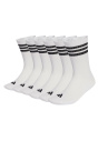 спортивная одежда adidas унисекс с подкладкой из 3 полос, теннисные носки для экипажа, 6 пар в упаковке