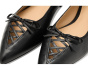 Londyn Lace-Up Nappa Leather Ballet Flats
