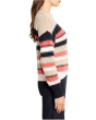 Petite Nep Knit Striped Sweater