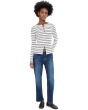 Brinley Mid-Rise Straight Crop in Outspoken