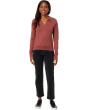 Collar Long Sleeve Rib Hem Tee