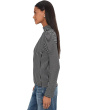 Stripe Coverstitch Turtleneck Drapey Ray