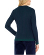 Long Sleeve Crew Neck Ribbed Sweater