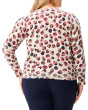 Plus Size Blush Dot Sweater