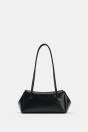 Zara Длинная сумка через плечо черного цвета