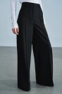 Zara Широкие брюки ZW COLLECTION черного цвета