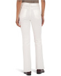 Kelsey High-rise Ankle Flare Front Pocketss Inset In Cream