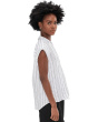 Relaxed Collar Short Sleeve Blouse
