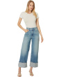 Sasha Ankle Wide Cuff in Storybook Distressed