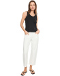 Nzt Ruffle Neck Cotton Slub Layer Tank