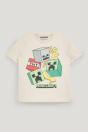 C&A Эффект блеска майки с короткими рукавами Minecraft 2251938 бежевый