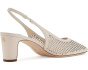 Klaire Perforated Leather Slingback Pumps