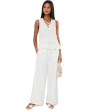 Mid-Rise Pull-On Wide Leg Woven Pants 30in Inseam