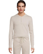 Herringbone Long Sleeve Henley & Pajama Pant Set