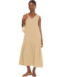 V-neck - Sleeveless Tiered Dress