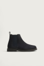 Zara КОЖАНЫЕ САПОГИ ЧЕЛСИ синего цвета